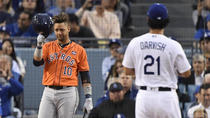 MLB: World Series-Houston Astros at Los Angeles Dodgers
