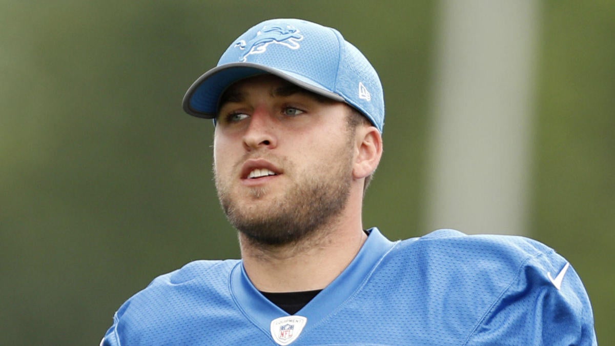 Detroit Lions punter Sam Martin leaves Soldier Field in an ambulance