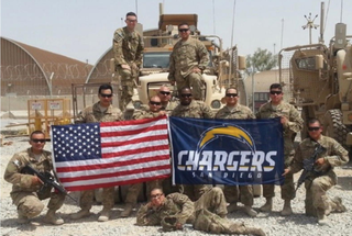 Los Angeles Chargers on Twitter: It's #SaluteToService week and we want to  see how members of the military #RepTheBolts! Use the hashtag to show your # Chargers pride and for a chance to