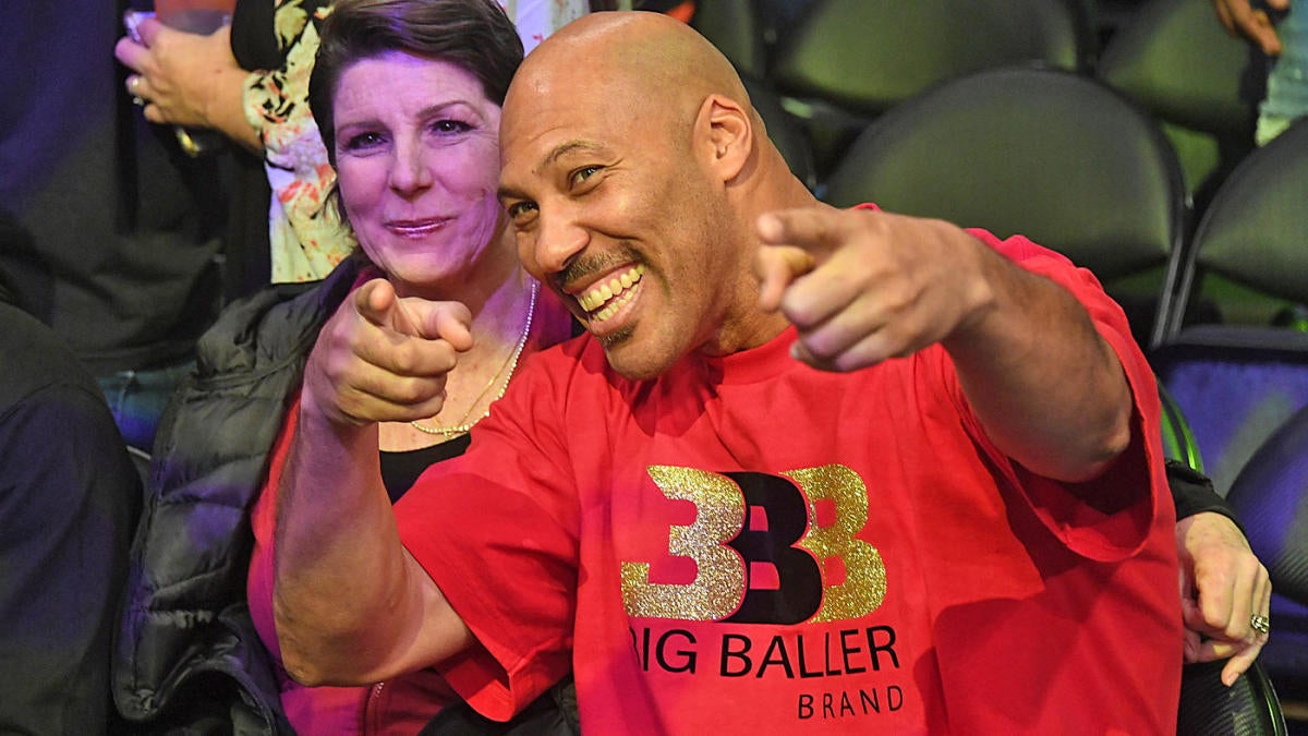 Lavar Ball pointing to the camera