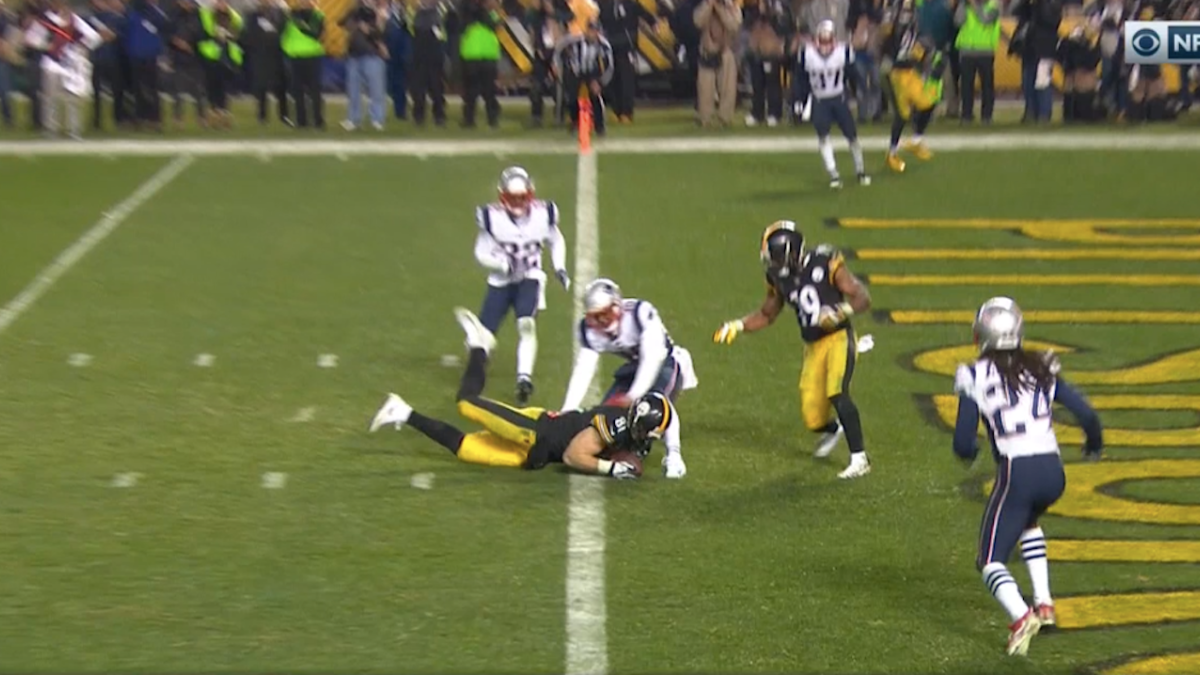 Patriots vs Steelers: NFL explains why they overturned Jesse James'  touchdown at the end of the game - Pats Pulpit