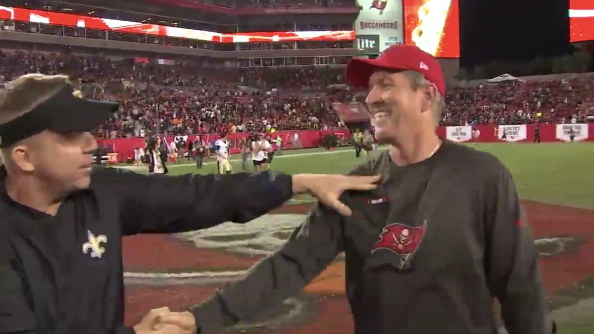 Sean Payton has strange, tense exchange with Dirk Koetter after Saints