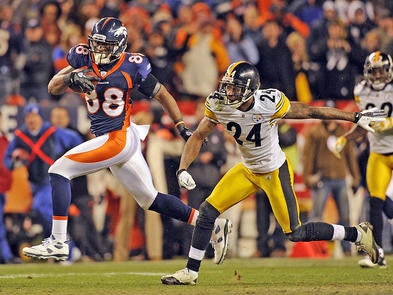 Peyton Manning and Broncos wobble but make plays when they have to in NFL  playoff win over Steelers - Los Angeles Times