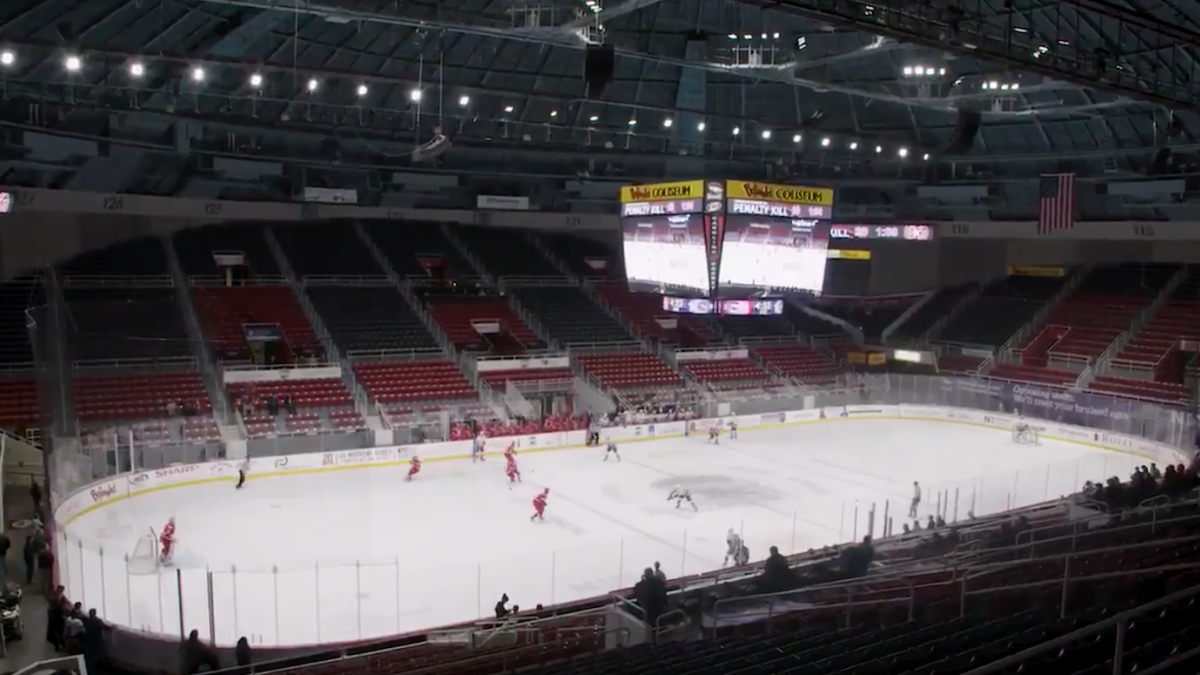 LOOK Two AHL teams played a game in an empty arena and 