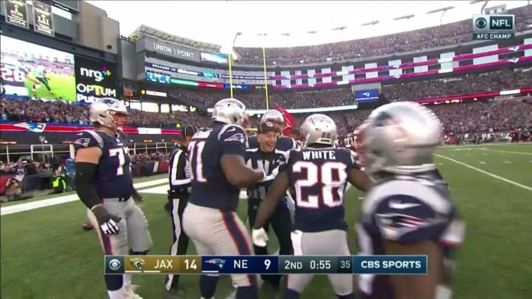 Everyone thinks officials celebrated with Patriots, handed 