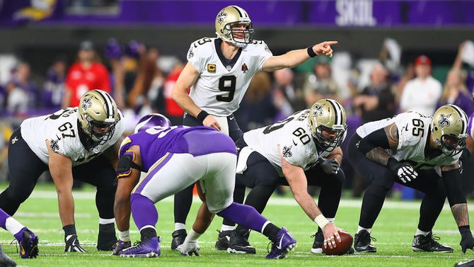 NFL: NFC Divisional Playoff-New Orleans Saints at Minnesota Vikings