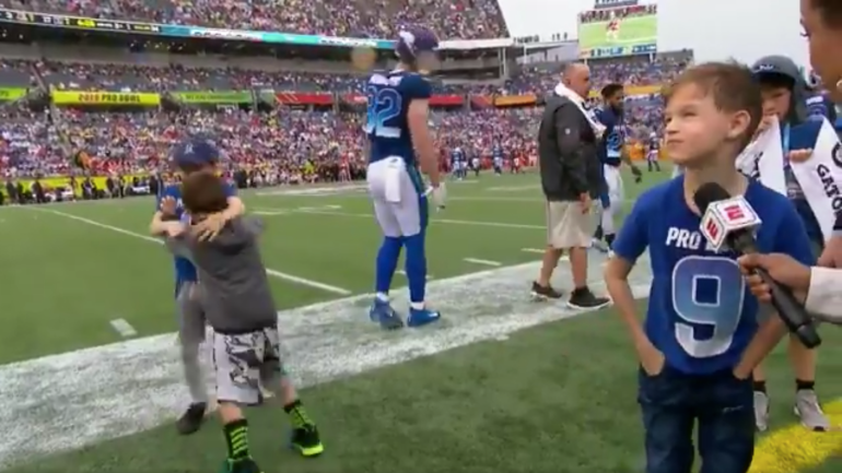 Drew Brees' kids win the Pro Bowl by getting into a fight 