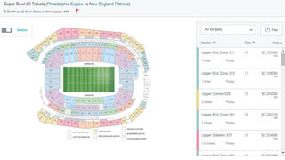 Here are the latest ticket prices for Super Bowl 52