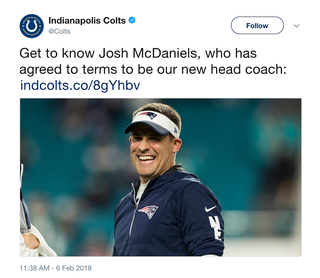 Josh McDaniels changes mind and won't become Indianapolis Colts' head coach  – The Denver Post