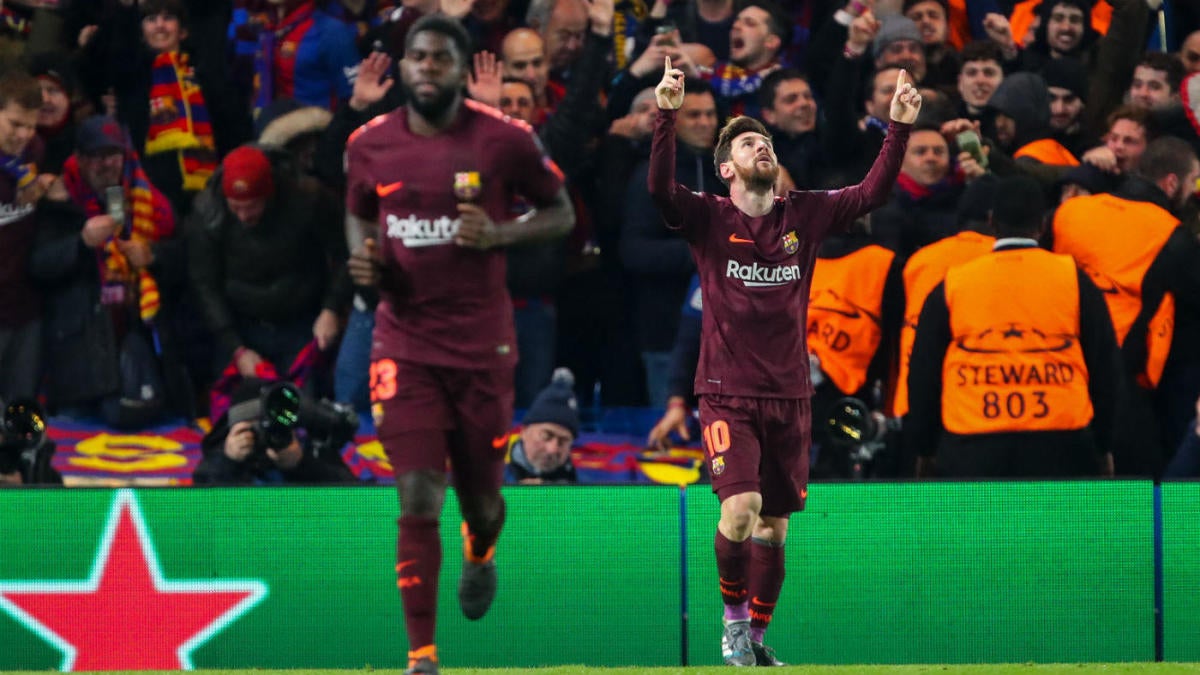 Champions League Scores Highlights Messi Rescues Barcelona Vs Chelsea Bayern Destroys Besiktas Cbssports Com
