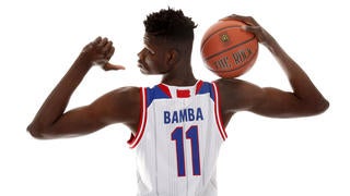 FRAMED Autographed/Signed MOHAMED MO BAMBA 33x42 Texas White Jersey JS –  Super Sports Center