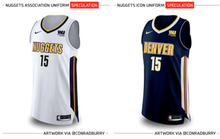 New Denver Nuggets uniforms, color schemes channel team's roots