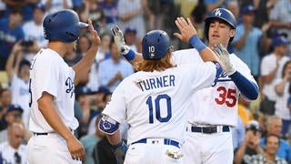 Dodgers' Trayce Thompson reacts to bonkers 3-HR game vs. Diamondbacks