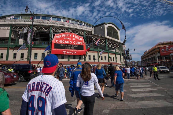 MLB: Cincinnati Reds at Chicago Cubs