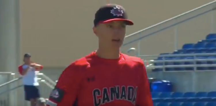 Roy Halladay's son, Braden, pitches perfect inning against the Blue Jays 
