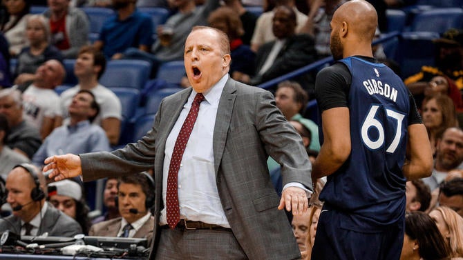 Tom Thibodeau and Taj Gibson