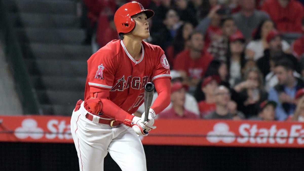 Angels' Shohei Ohtani sees live pitching as he continues to rehab Grade