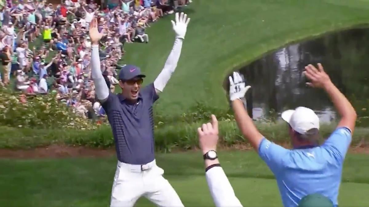 Watch Dylan Frittelli Sinks The First Hole In One At 2018 Masters Par 3 Contest Cbssports Com
