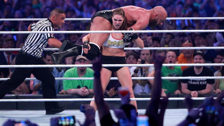 WWE WrestleMania 34 results, recap, grades: Ronda Rousey 