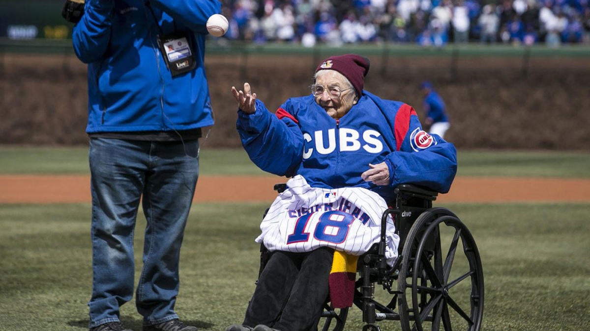 WATCH LoyolaChicago international icon Sister Jean throws out first