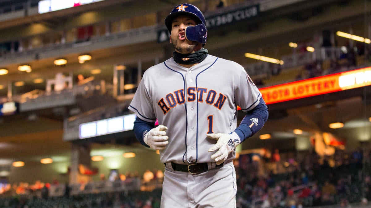 August 10, 2018: Houston Astros shortstop Carlos Correa (1) during