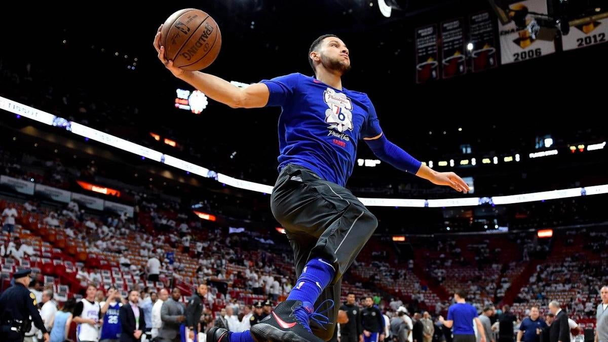 76ers' Ben Simmons flirts with triple-double in playoff debut