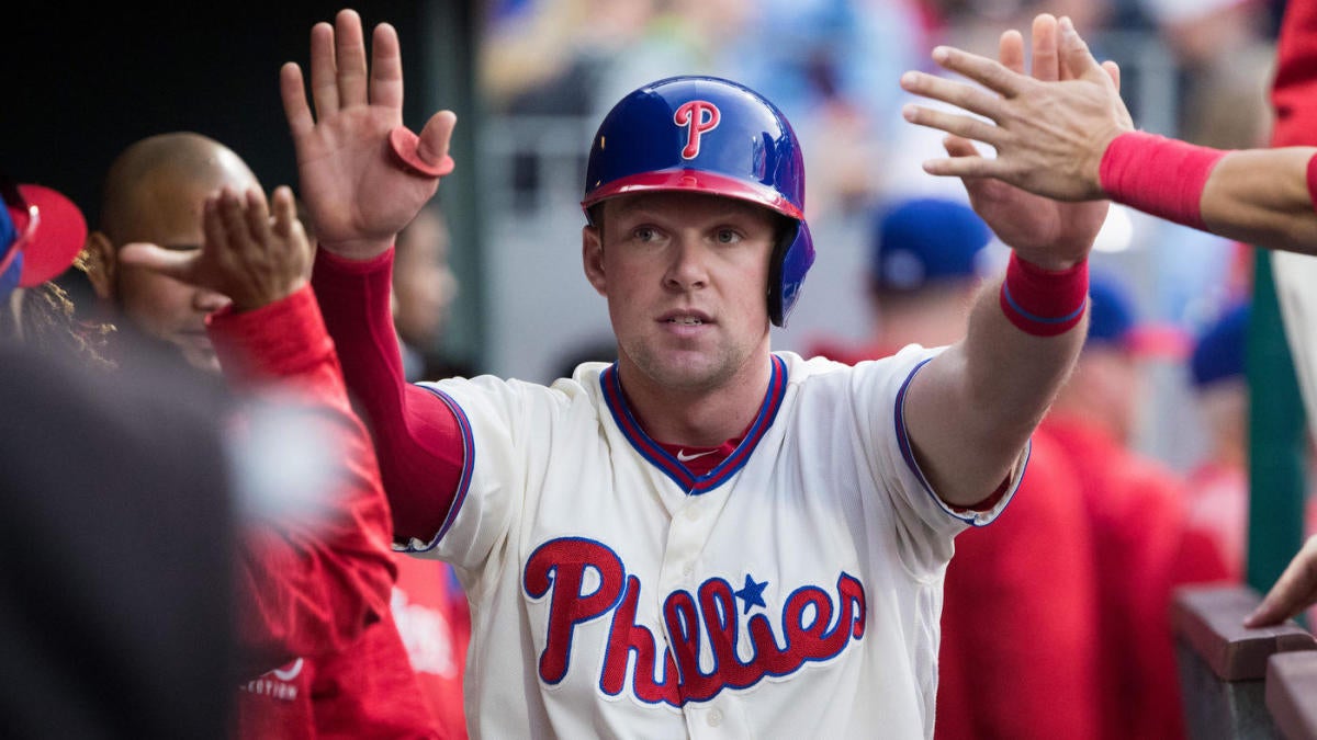 The Phillies' Rhys Hoskins has been unexciting at first base — and that's a  big deal