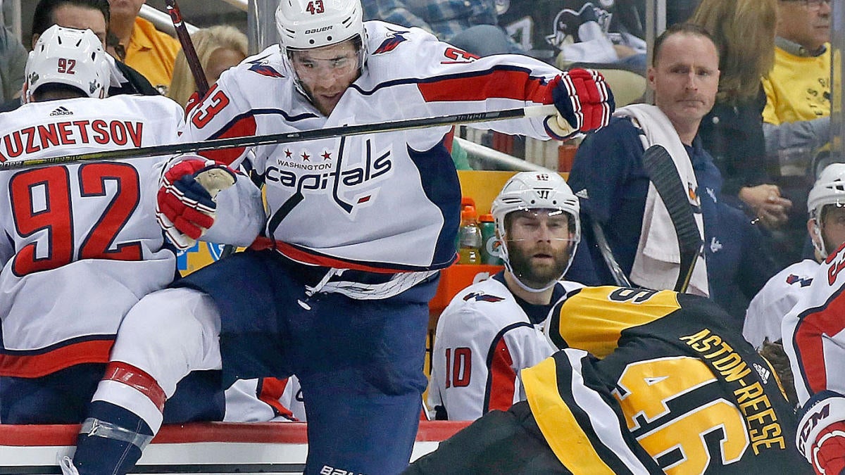 Washington Capitals-Pittsburgh Penguins rivalry: Zach Aston-Reese breaks  jaw after hit by Tom Wilson - CBS News