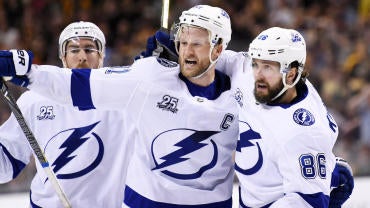 NHL: Stanley Cup Playoffs-Tampa Bay Lightning at Boston Bruins
