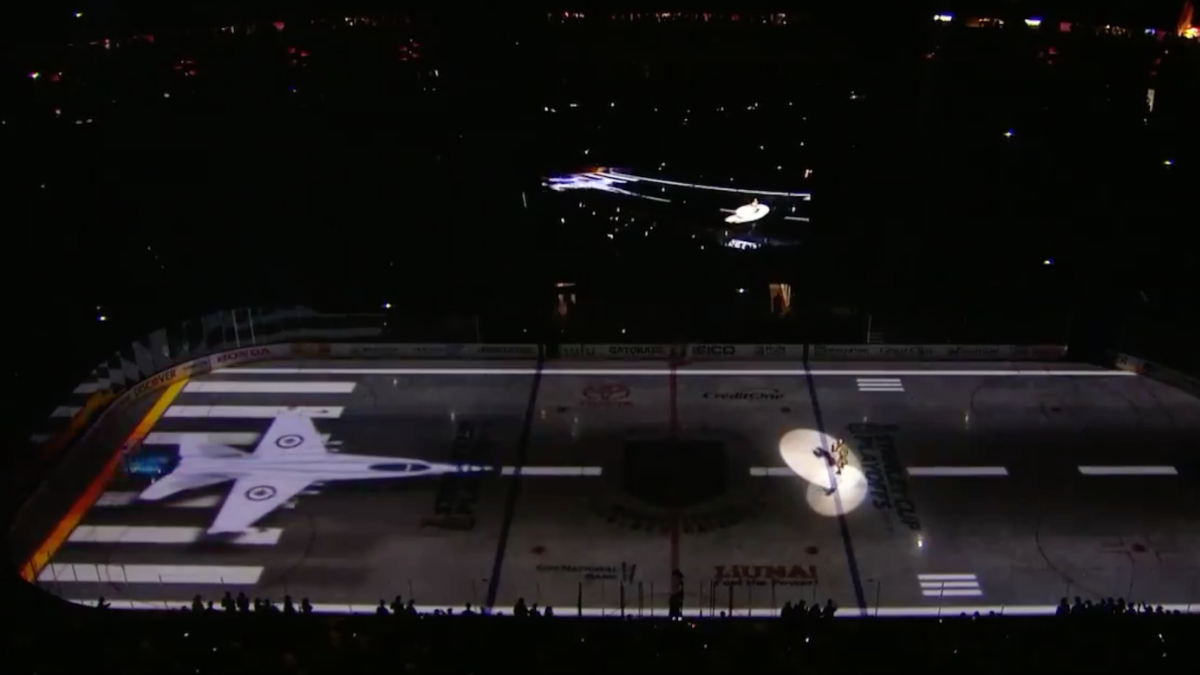 2018 NHL Playoffs Golden Knights go full Vegas in pregame ceremony