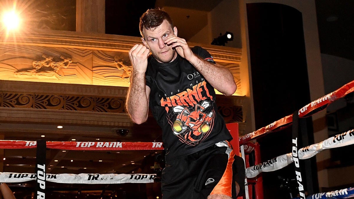 Australian boxer and WBO welterweight champion Jeff Horn and his