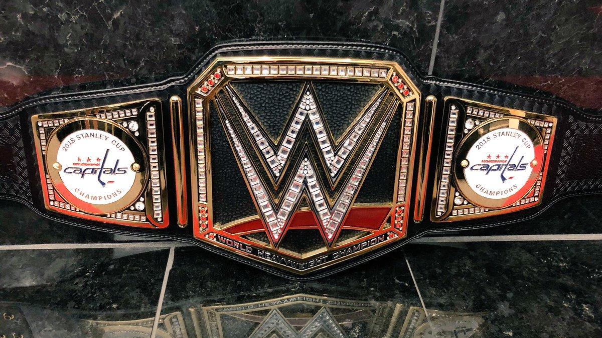 The Capitals got their own custom WWE belt from Triple H for their ...