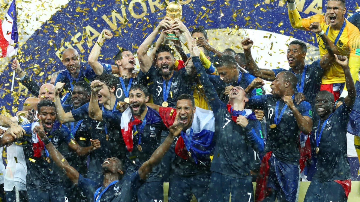 18 World Cup Final Score Recap France Beats Croatia As Pogba Mbappe Griezmann Shine Cbssports Com
