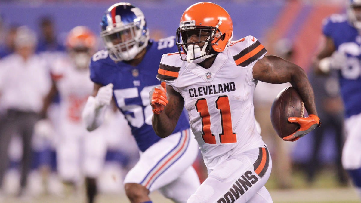 Cleveland Browns wide receiver Antonio Callaway is shown during NFL  football training camp, Thursday, July 26, 2018, in Berea, Ohio. (AP  Photo/Tony Dejak Stock Photo - Alamy