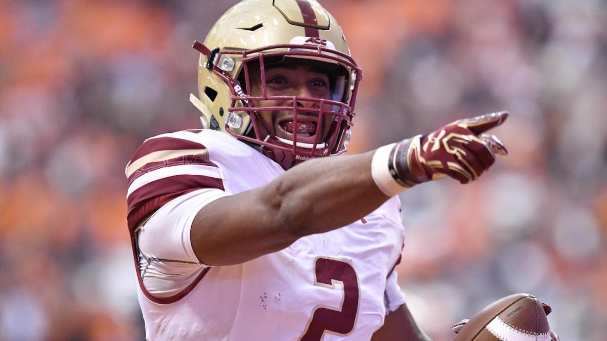 Boston College defensive end Harold Landry (7) during the NCAA college  football game between Boston College