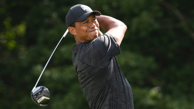 Tiger Woods Score Fight To Break Par After Tough Start At Dell Technologies Championship Cbssports Com