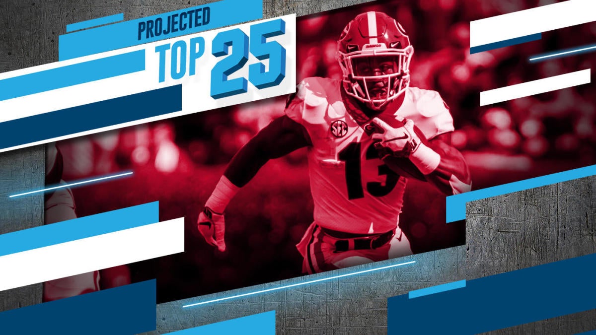 Projected Top 25 College Football Rankings Clemson And Georgia
