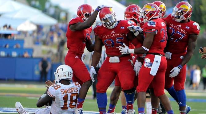 NCAA Football: Texas at Kansas