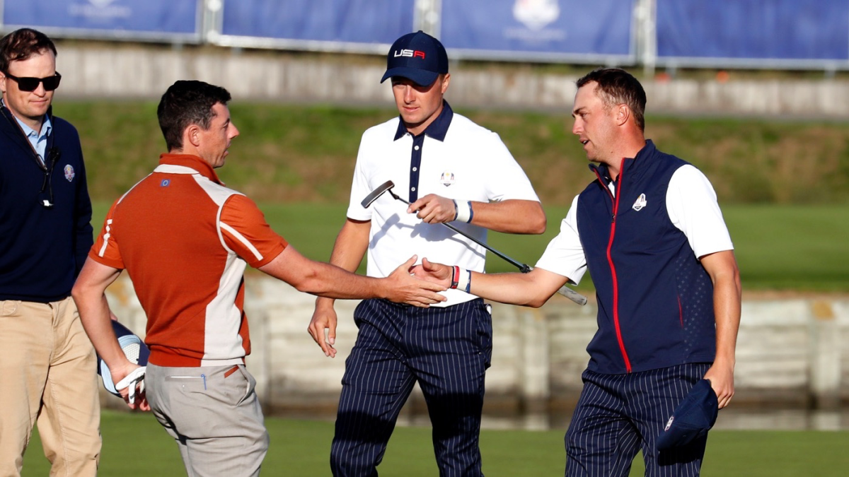 2018 Ryder Cup pairings for Sunday, tee times, matches, complete