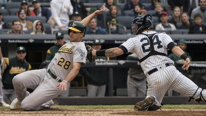 MLB: Oakland Athletics at New York Yankees