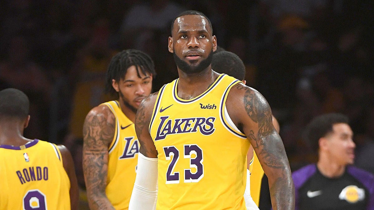 Nba Scores Highlights Lebron James Lakers Home Debut Highlighted By Late Brawl Cbssports Com