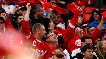NHL: Columbus Blue Jackets at Detroit Red Wings