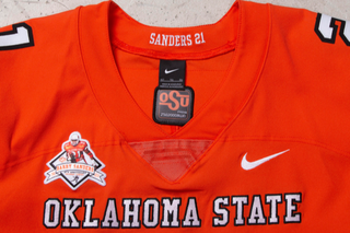 BARRY SANDERS CUSTOM OKLAHOMA STATE COWBOYS JERSEY OSU HEISMAN