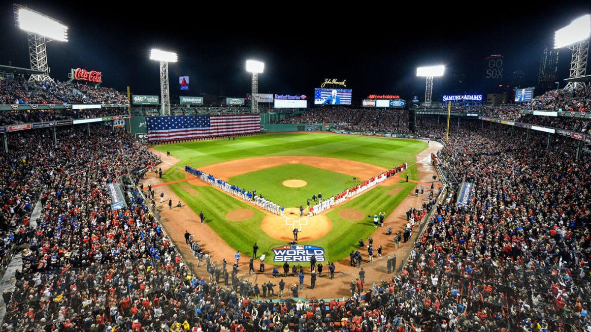 Fans Gather Outside Fenway Park For Red Sox Home Opener - CBS Boston