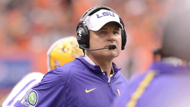 Kansas hires former LSU coach Les Miles as next leader of Jayhawks football  