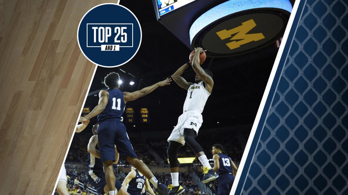 College Basketball Rankings Michigan, No. 5 in the Top 25 And 1, beats