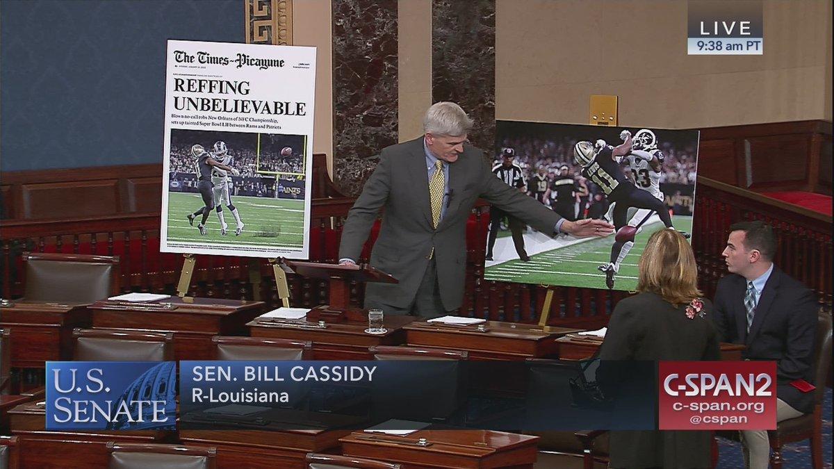 LOOK U.S. senator blames NFL for 'blown' RamsSaints nocall from the