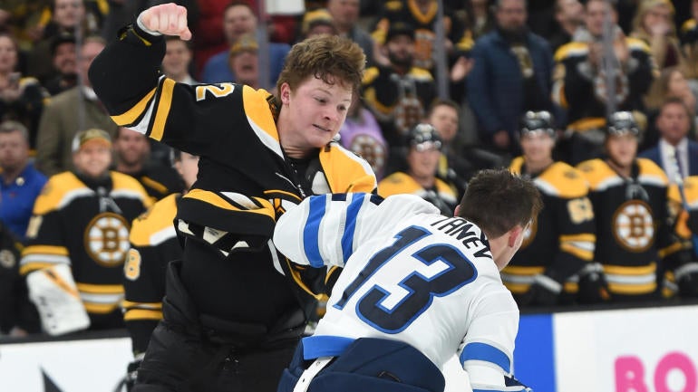 Bruins rookie Trent Frederic got into massive brawl in his