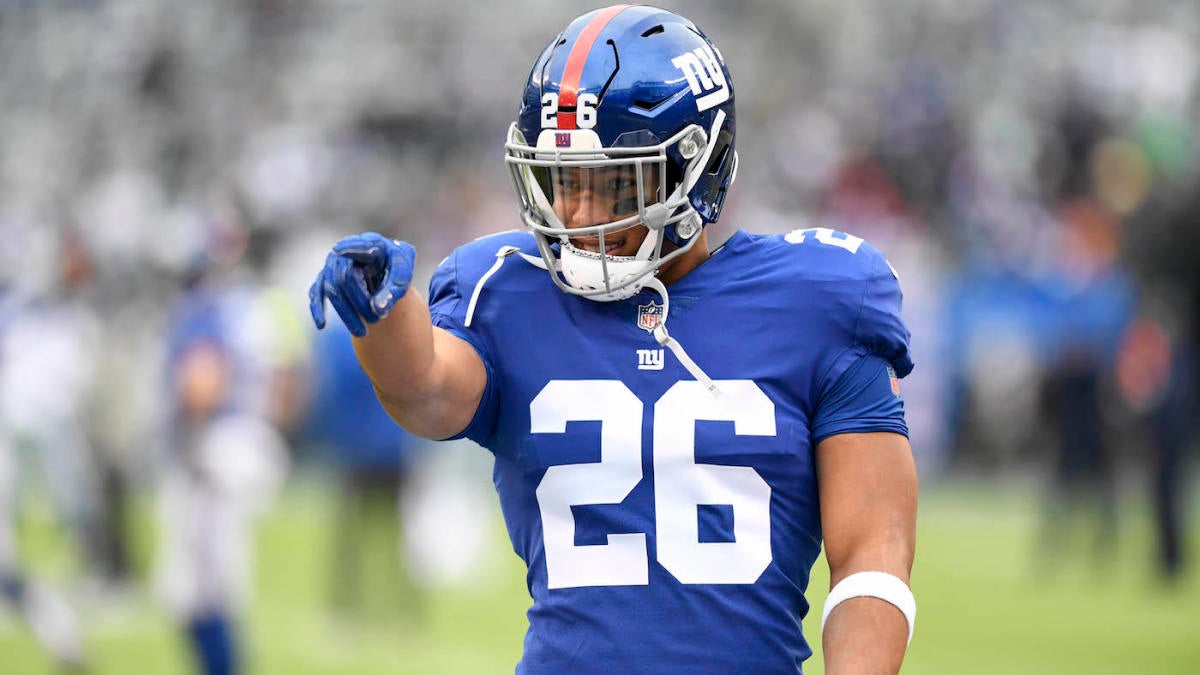  Saquon Barkley New York Giants #26 Blue Youth Player