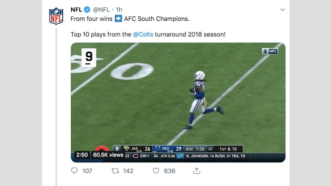 NFL Seems To Have Forgotten Who Won The AFC South In 2018, Leaving The ...